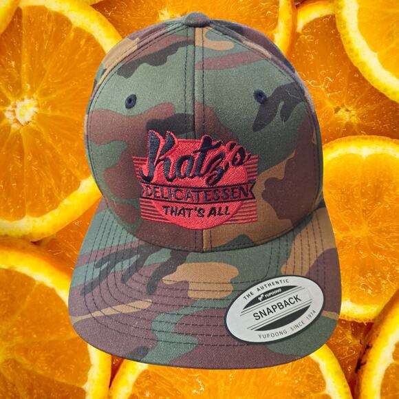 The Classics Camo‎ Katz Delicatessen Snapback Adjustable Baseball Hat Cap - Picture 1 of 7